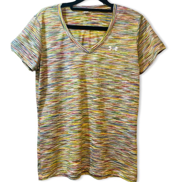 Under Armour Performance HeatGear V Neck Top SIZE - S/M - Picture 2 of 8